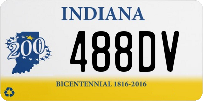 IN license plate 488DV