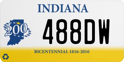 IN license plate 488DW