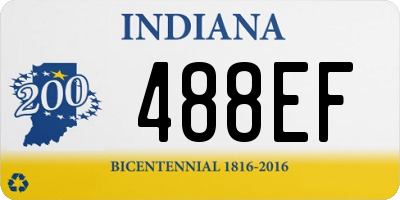 IN license plate 488EF