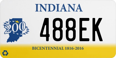 IN license plate 488EK