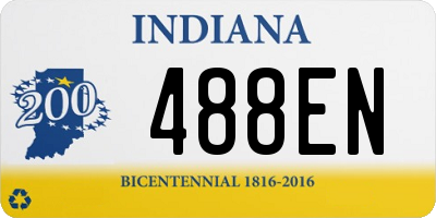 IN license plate 488EN