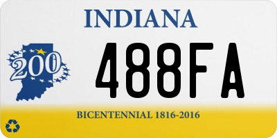 IN license plate 488FA