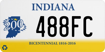 IN license plate 488FC