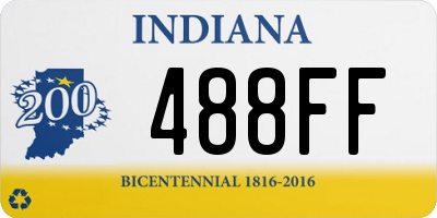 IN license plate 488FF