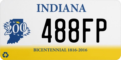 IN license plate 488FP