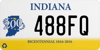 IN license plate 488FQ