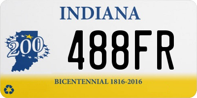 IN license plate 488FR