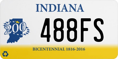 IN license plate 488FS