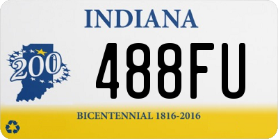 IN license plate 488FU