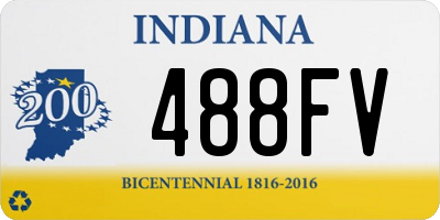 IN license plate 488FV