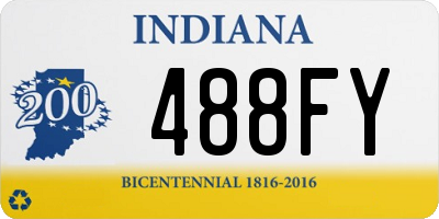 IN license plate 488FY