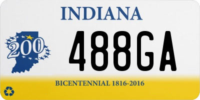 IN license plate 488GA