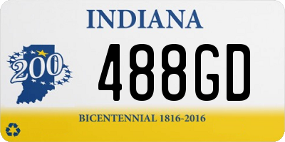 IN license plate 488GD