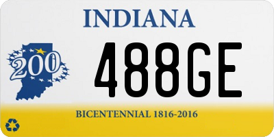 IN license plate 488GE