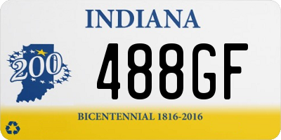 IN license plate 488GF