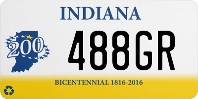 IN license plate 488GR