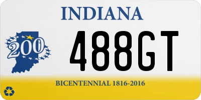 IN license plate 488GT