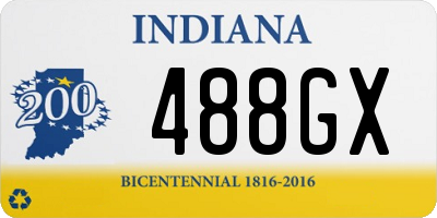 IN license plate 488GX