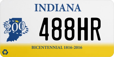 IN license plate 488HR