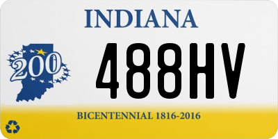 IN license plate 488HV