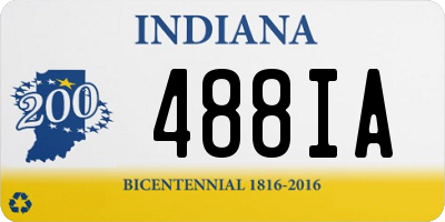 IN license plate 488IA