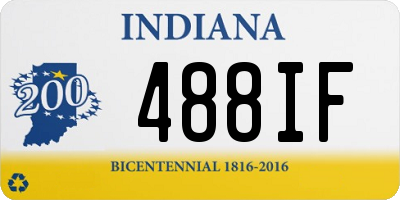 IN license plate 488IF