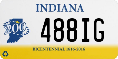 IN license plate 488IG