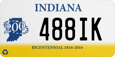 IN license plate 488IK