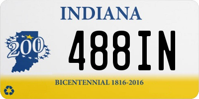 IN license plate 488IN