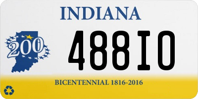 IN license plate 488IO