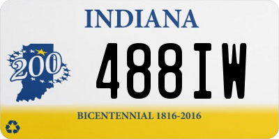 IN license plate 488IW