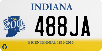 IN license plate 488JA