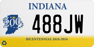 IN license plate 488JW