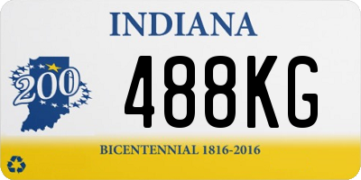 IN license plate 488KG