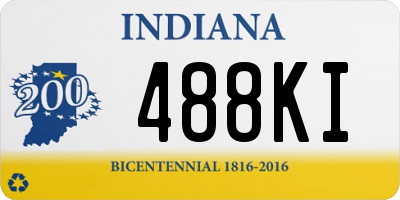 IN license plate 488KI