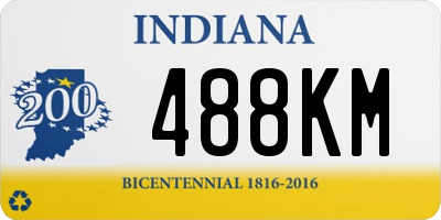 IN license plate 488KM