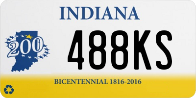 IN license plate 488KS