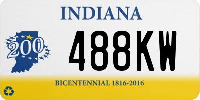 IN license plate 488KW