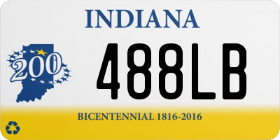 IN license plate 488LB