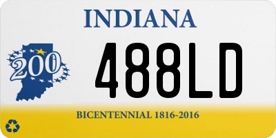 IN license plate 488LD