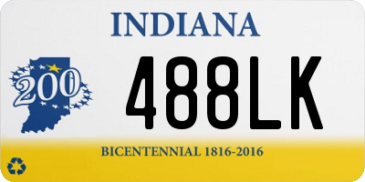 IN license plate 488LK