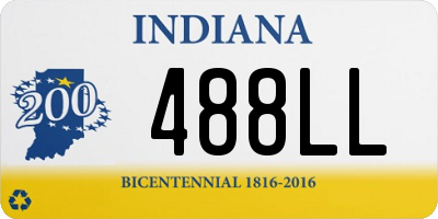 IN license plate 488LL