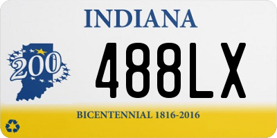 IN license plate 488LX