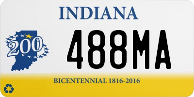 IN license plate 488MA