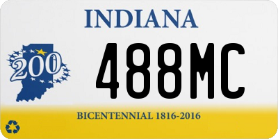 IN license plate 488MC