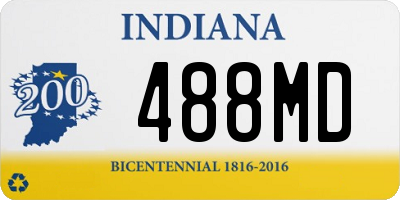 IN license plate 488MD