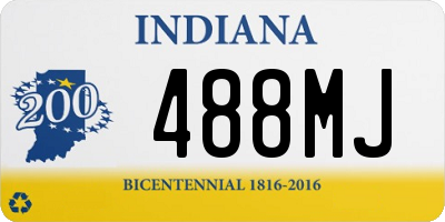 IN license plate 488MJ