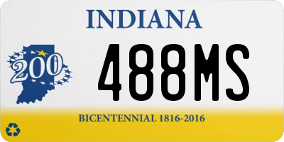 IN license plate 488MS