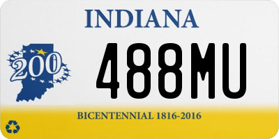 IN license plate 488MU