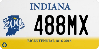 IN license plate 488MX